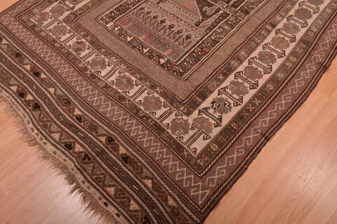 Kilim Brown Hand Knotted 54 X 86  Area Rug 100-109187 Image 10