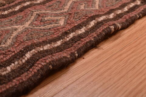 Kilim Brown Hand Knotted 54 X 86  Area Rug 100-109187 Image 11