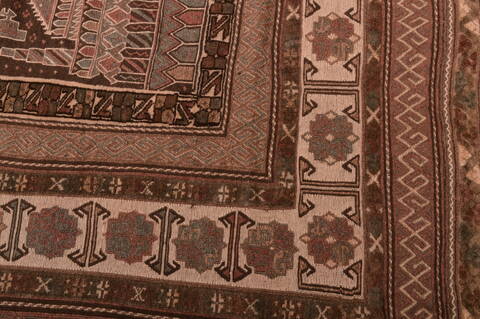 Kilim Brown Hand Knotted 54 X 86  Area Rug 100-109187 Image 14