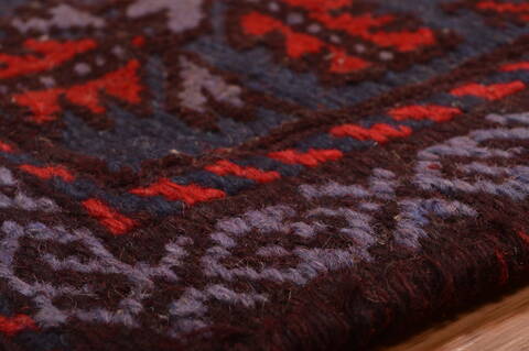 Baluch Blue Hand Knotted 50 X 85  Area Rug 100-109193 Image 11