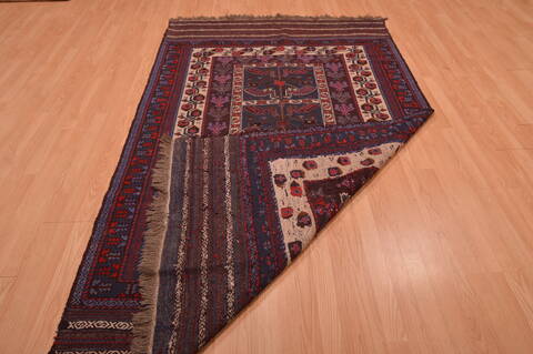 Baluch Blue Hand Knotted 50 X 85  Area Rug 100-109193 Image 13