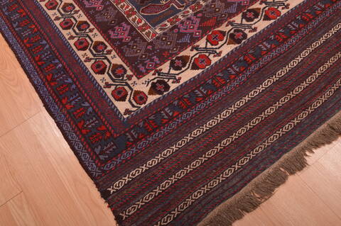 Baluch Blue Hand Knotted 50 X 85  Area Rug 100-109193 Image 6