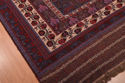 Baluch Blue Hand Knotted 50 X 85  Area Rug 100-109193 Image 9