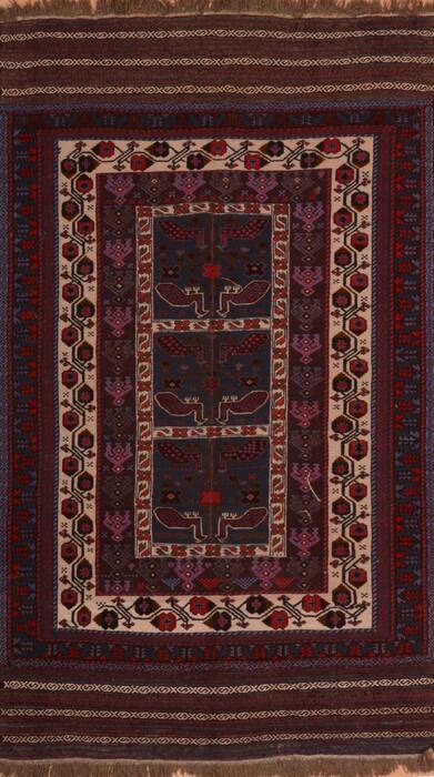 Baluch Blue Hand Knotted 50 X 85  Area Rug 100-109193 Image 0