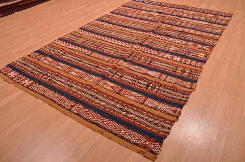 Kilim Red Flat Woven 64 X 106  Area Rug 100-109195 Image 2