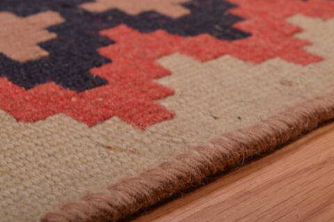 Kilim Blue Flat Woven 67 X 99  Area Rug 100-109196 Image 10