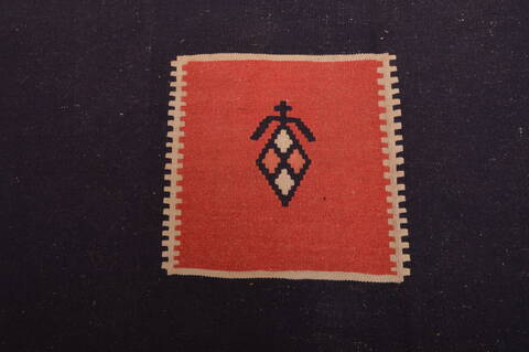 Kilim Blue Flat Woven 67 X 99  Area Rug 100-109196 Image 9