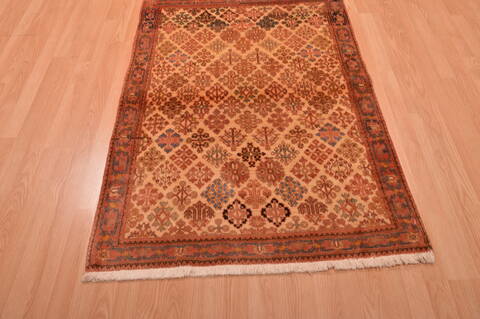 Abadeh Beige Hand Knotted 36 X 51  Area Rug 100-109200 Image 1