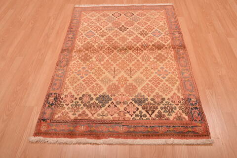 Abadeh Beige Hand Knotted 36 X 51  Area Rug 100-109200 Image 6