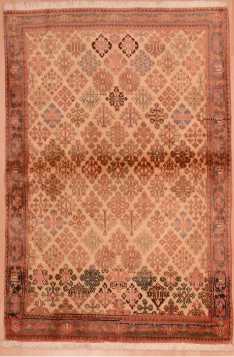Abadeh Beige Hand Knotted 36 X 51  Area Rug 100-109200 Image 0
