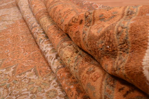 Mood Beige Hand Knotted 68 X 95  Area Rug 100-109203 Image 15