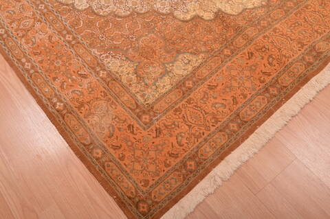 Mood Beige Hand Knotted 68 X 95  Area Rug 100-109203 Image 7