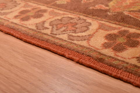 Kurdi Beige Hand Knotted 69 X 88  Area Rug 100-109204 Image 11