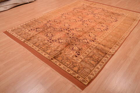 Kurdi Beige Hand Knotted 69 X 88  Area Rug 100-109204 Image 16
