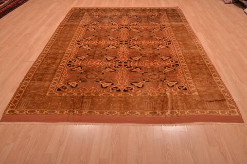 Kurdi Beige Hand Knotted 69 X 88  Area Rug 100-109204 Image 1
