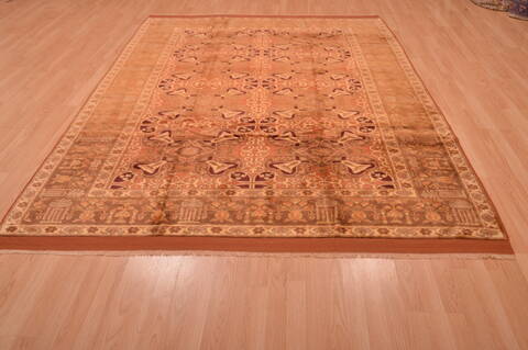 Kurdi Beige Hand Knotted 69 X 88  Area Rug 100-109204 Image 4