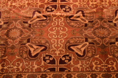Kurdi Beige Hand Knotted 69 X 88  Area Rug 100-109204 Image 7