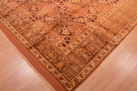 Kurdi Beige Hand Knotted 69 X 88  Area Rug 100-109204 Image 8