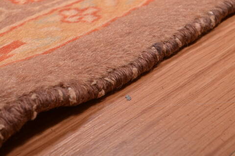 Kashan Orange Hand Knotted 68 X 94  Area Rug 100-109207 Image 11