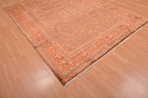 Kashan Orange Hand Knotted 68 X 94  Area Rug 100-109207 Image 6