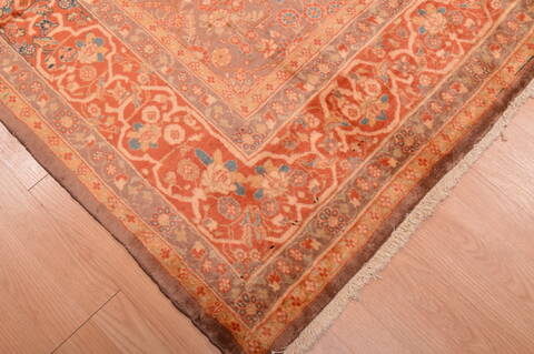 Kashan Orange Hand Knotted 68 X 94  Area Rug 100-109207 Image 7