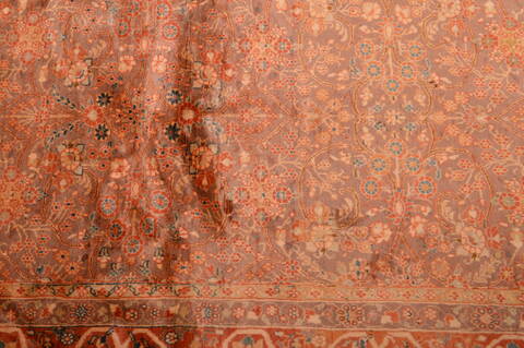 Kashan Orange Hand Knotted 68 X 94  Area Rug 100-109207 Image 8
