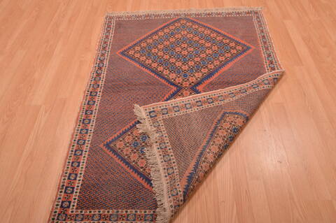 Afshar Brown Hand Knotted 39 X 52  Area Rug 100-109212 Image 11
