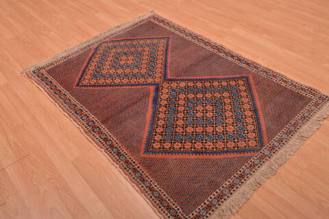 Afshar Brown Hand Knotted 39 X 52  Area Rug 100-109212 Image 3