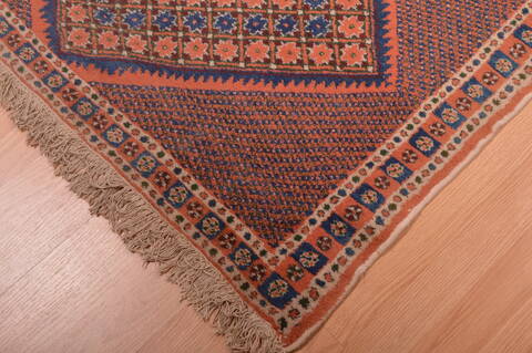 Afshar Brown Hand Knotted 39 X 52  Area Rug 100-109212 Image 6