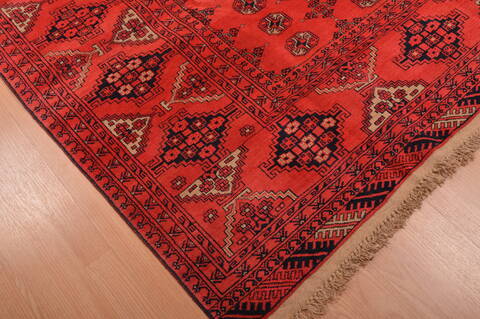 Khan Mohammadi Red Hand Knotted 70 X 96  Area Rug 100-109214 Image 10
