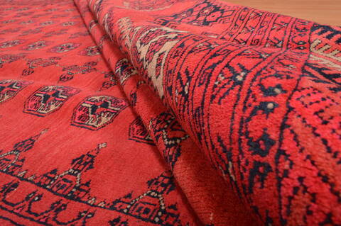 Khan Mohammadi Red Hand Knotted 70 X 96  Area Rug 100-109214 Image 13