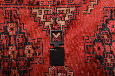 Khan Mohammadi Red Hand Knotted 70 X 96  Area Rug 100-109214 Image 16
