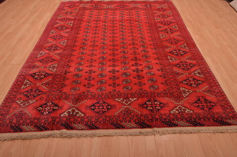 Khan Mohammadi Red Hand Knotted 70 X 96  Area Rug 100-109214 Image 1
