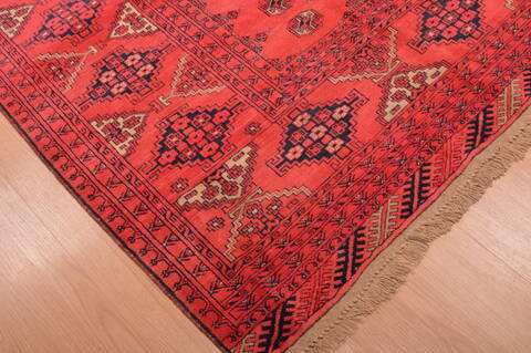 Khan Mohammadi Red Hand Knotted 70 X 96  Area Rug 100-109214 Image 6