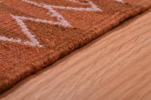 Kilim Brown Square Flat Woven 38 X 310  Area Rug 100-109215 Image 10