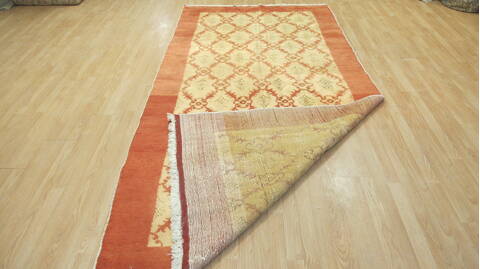 Gabbeh Orange Hand Knotted 51 X 104  Area Rug 100-109220 Image 10