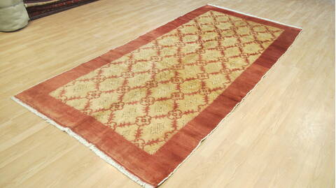 Gabbeh Orange Hand Knotted 51 X 104  Area Rug 100-109220 Image 2
