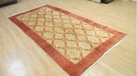 Gabbeh Orange Hand Knotted 51 X 104  Area Rug 100-109220 Image 3