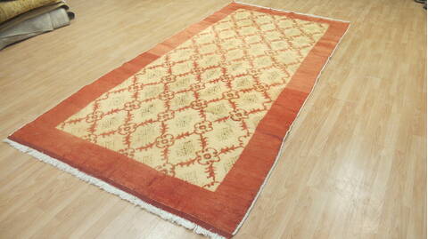 Gabbeh Orange Hand Knotted 51 X 104  Area Rug 100-109220 Image 5