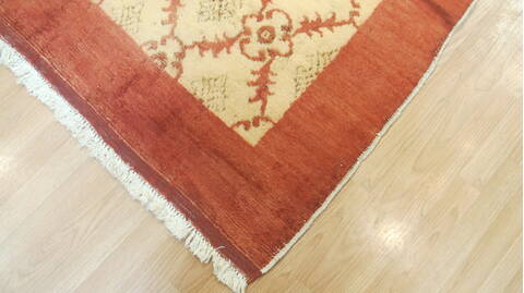 Gabbeh Orange Hand Knotted 51 X 104  Area Rug 100-109220 Image 6