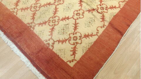 Gabbeh Orange Hand Knotted 51 X 104  Area Rug 100-109220 Image 7