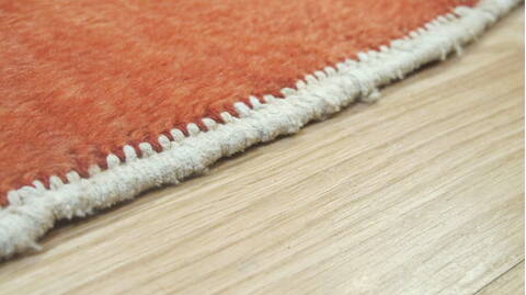 Gabbeh Orange Hand Knotted 51 X 104  Area Rug 100-109220 Image 9