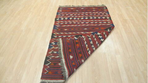 Kilim Red Flat Woven 37 X 60  Area Rug 100-109223 Image 12