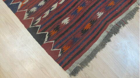 Kilim Red Flat Woven 37 X 60  Area Rug 100-109223 Image 7
