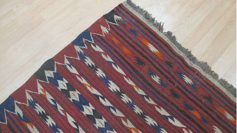 Kilim Red Flat Woven 37 X 60  Area Rug 100-109223 Image 9