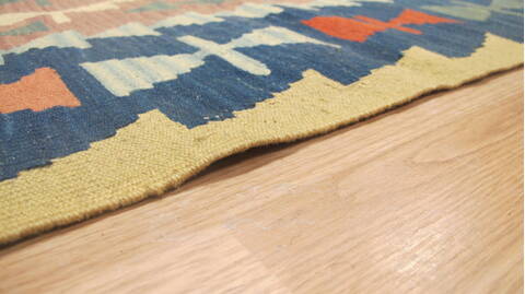 Kilim Blue Flat Woven 36 X 59  Area Rug 100-109224 Image 11