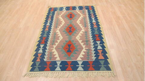 Kilim Blue Flat Woven 36 X 59  Area Rug 100-109224 Image 15