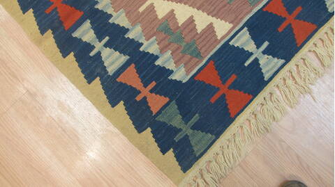 Kilim Blue Flat Woven 36 X 59  Area Rug 100-109224 Image 6