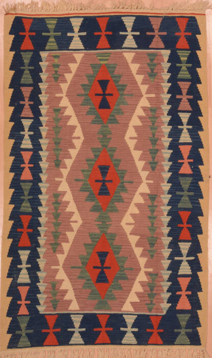 Kilim Blue Flat Woven 36 X 59  Area Rug 100-109224 Image 0