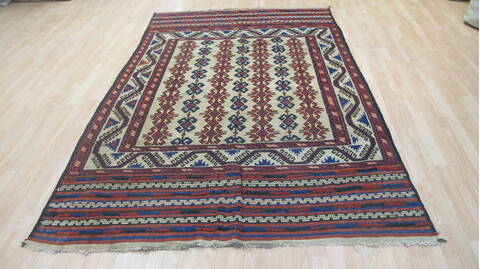 Kilim Red Flat Woven 59 X 91  Area Rug 100-109228 Image 5